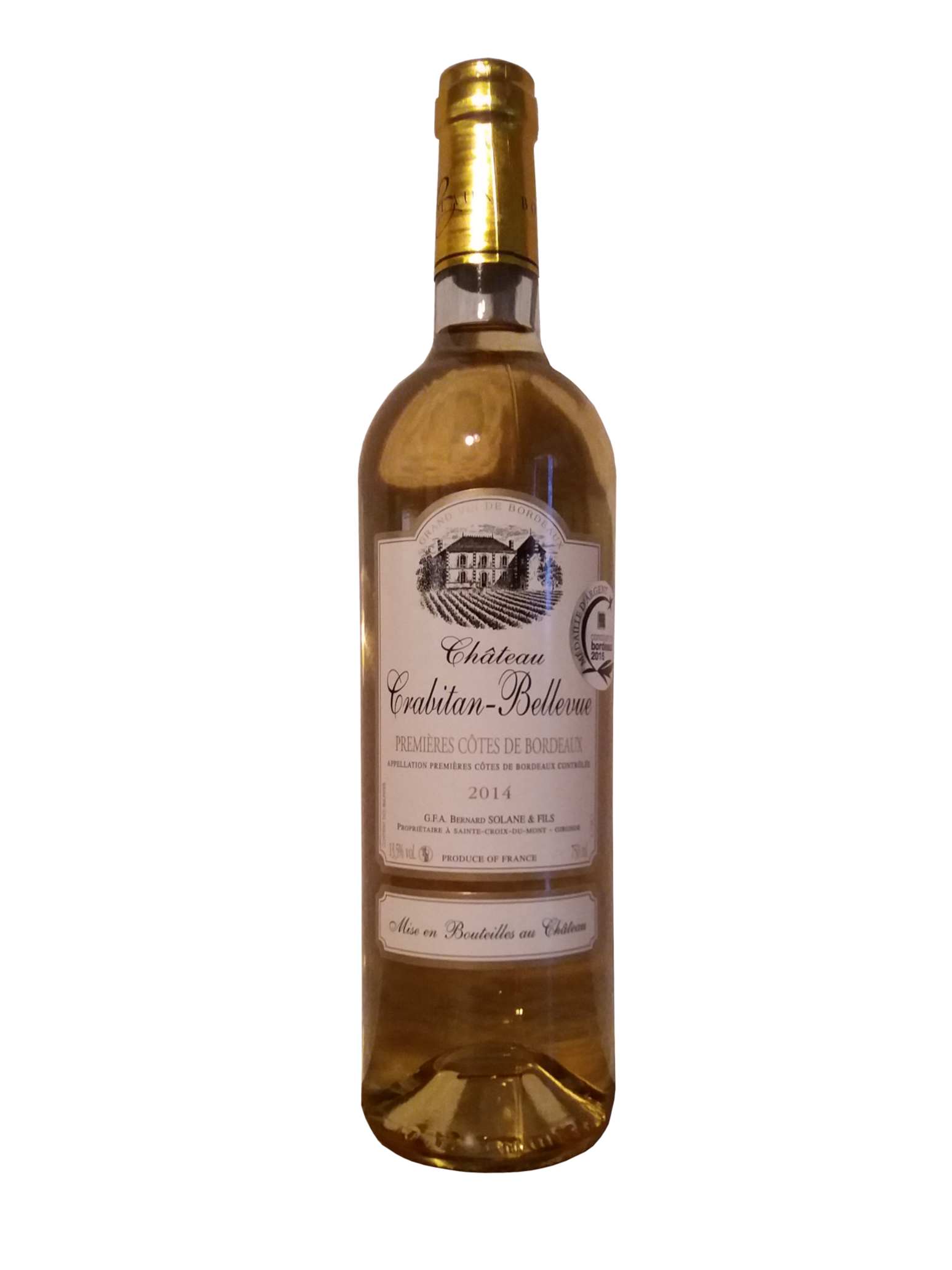 Premières Côtes de Bordeaux Blanc 2014